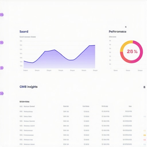 Dashboard showing Google My Business insights and search ranking data, illustrating ongoing performance tracking.