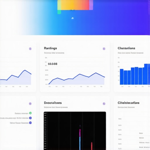 Screenshot of a local SEO dashboard displaying rankings, reviews, and citation data