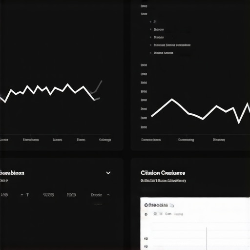 A digital dashboard showing real-time data on local rankings, reviews, and citations for GMB optimization.