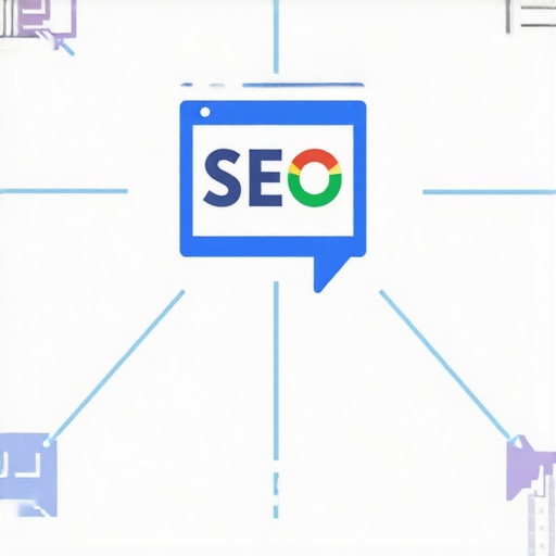 Modern Map SEO Elements A schematic showing various local SEO components including reviews, citations, AI signals, and user engagement