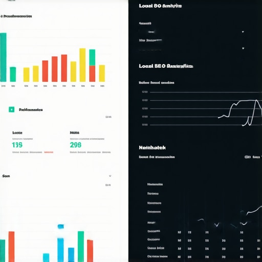 A sleek dashboard showing rankings, reviews, and citation data for GMB optimization