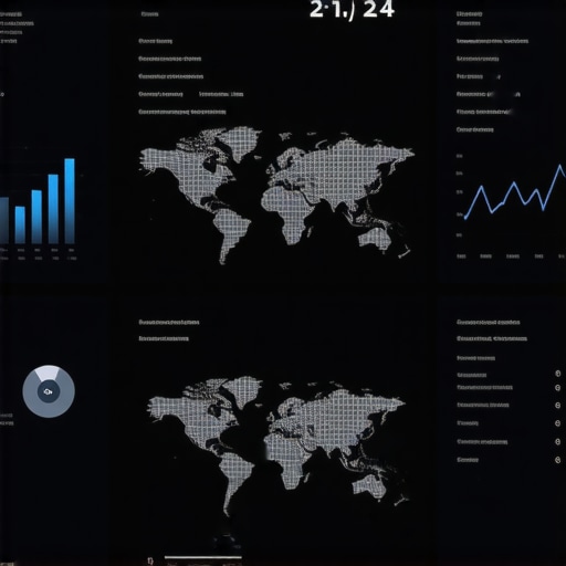 Close-up image of a digital marketing dashboard displaying local SEO metrics and maps.