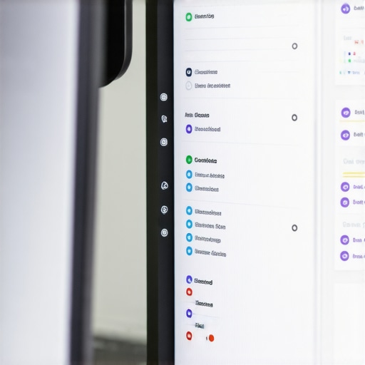 Person reviewing and selecting categories on a digital dashboard for local SEO optimization.
